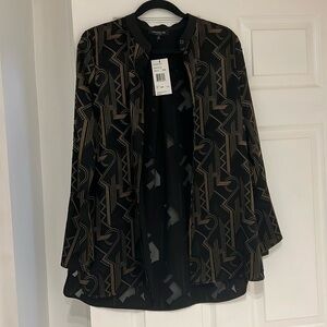 Lafayette 149 long body semi sheer blouse. NWT NWT
size S